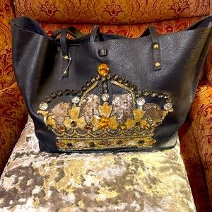 Large embellished tote- Omnis